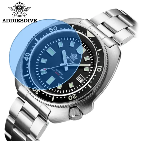 ADDIESDIVE Sapphire Crystals Steel Watch Man Fashion Design Stainless Automatic Mechanical Watch Scratch Resistant Diving Watch 4
