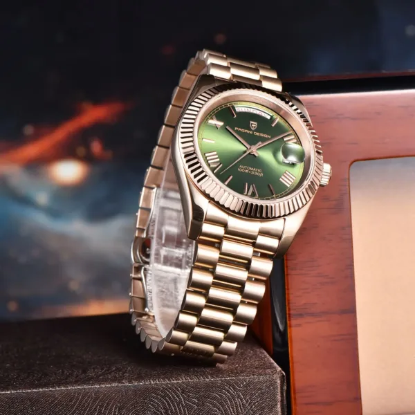 2024 New PAGANI DESIGN Rose Gold DD40 Luxury Automatic Watch Men Mechanical Wrist Watches Men Japan NH36A AR Sapphire crystal 5