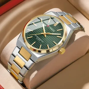 CURREN Luxury Mens Watch 30M Waterproof Stainless Steel Quartz Date Clock Casual Business Wristwatch Style Watch for Men 1