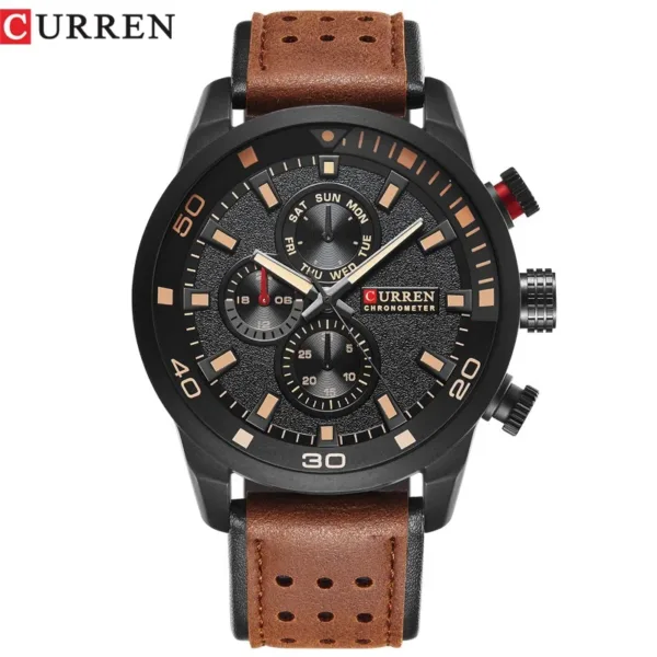 CURREN top brand design new fashion casual cool sport man clock military army business wrist quartz male luxury gift watch 1