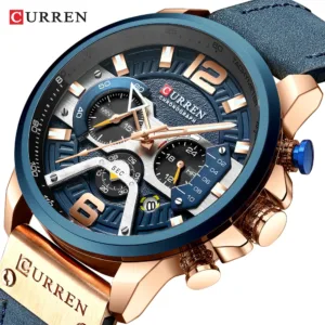 2020 Top Brand CURREN Luxury New Fashion Mens Watches with Stainless Steel Sports Chronograph Quartz Watch Men Relogio Masculino 2