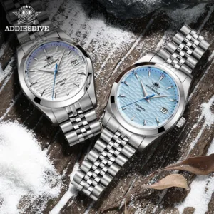 ADDIESDIVE 2024 luxury Couple Watches Sapphire crystal NH35A Movement steel Automatic Mechanical Wrist Watch for Men Women Gift 1