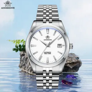 ADDIESDIVE 39mm Men’s Automatic NH35 Diver Watch – 100m Waterproof 6