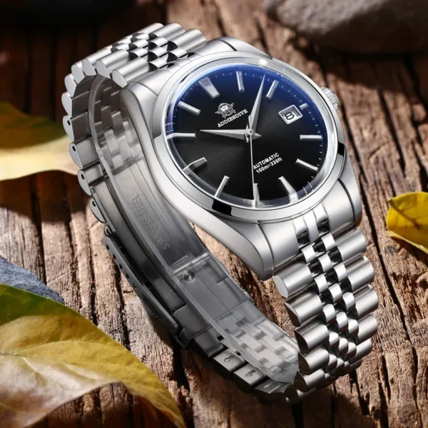 ADDIESDIVE 39mm Men’s Automatic NH35 Diver Watch – 100m Waterproof 3