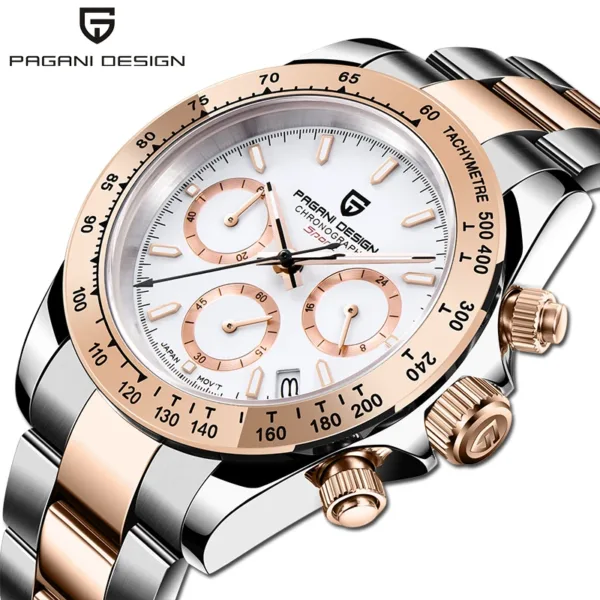 2025 PAGANI DESIGN Watch Men Chronograph Fashion Luxury Quartz Wristwatch Waterproof Stainless Steel Watch Man Relogio Masculino 2