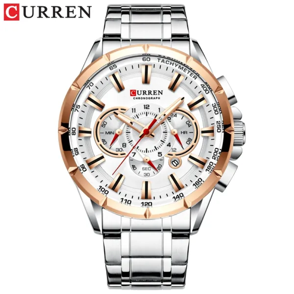 Relogio Masculino CURREN Business Men Watch Luxury Brand Stainless Steel Wrist Watch Chronograph Army Military Quartz Watches 2