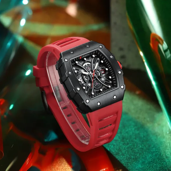 CURREN Mens Watch Luxury Quartz Wristwatch Stainless Steel Waterproof Chronograph Fashion Clock Watch for Men 6