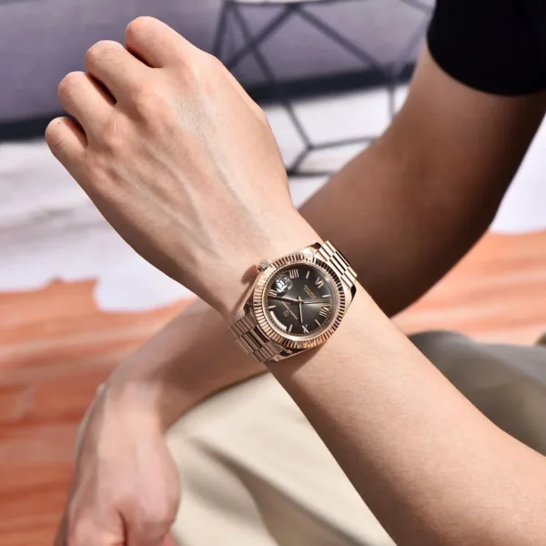 PAGANI DESIGN DD40 Luxury Rose Gold Automatic Watch Men Japan NH36A Mechanical Wristwatch Men Stainless steel Waterproof Watches 5