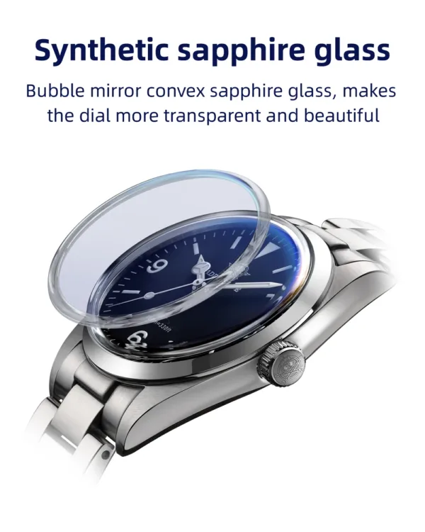 ADDIESDIVE Men’s Luxury Stainless Steel Quartz Watch – Sapphire Glass & 100m Waterproof 3