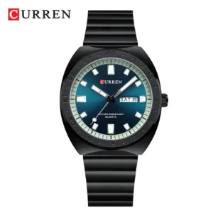 CURREN NEW Luxury Watch Business Waterproof Male Clock Luminous Date Stainless Steel Square Quartz Men Watch reloj hombre 2