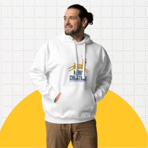 Merry Christmas Unisex Hoodie – Soft Cotton Holiday Pullover