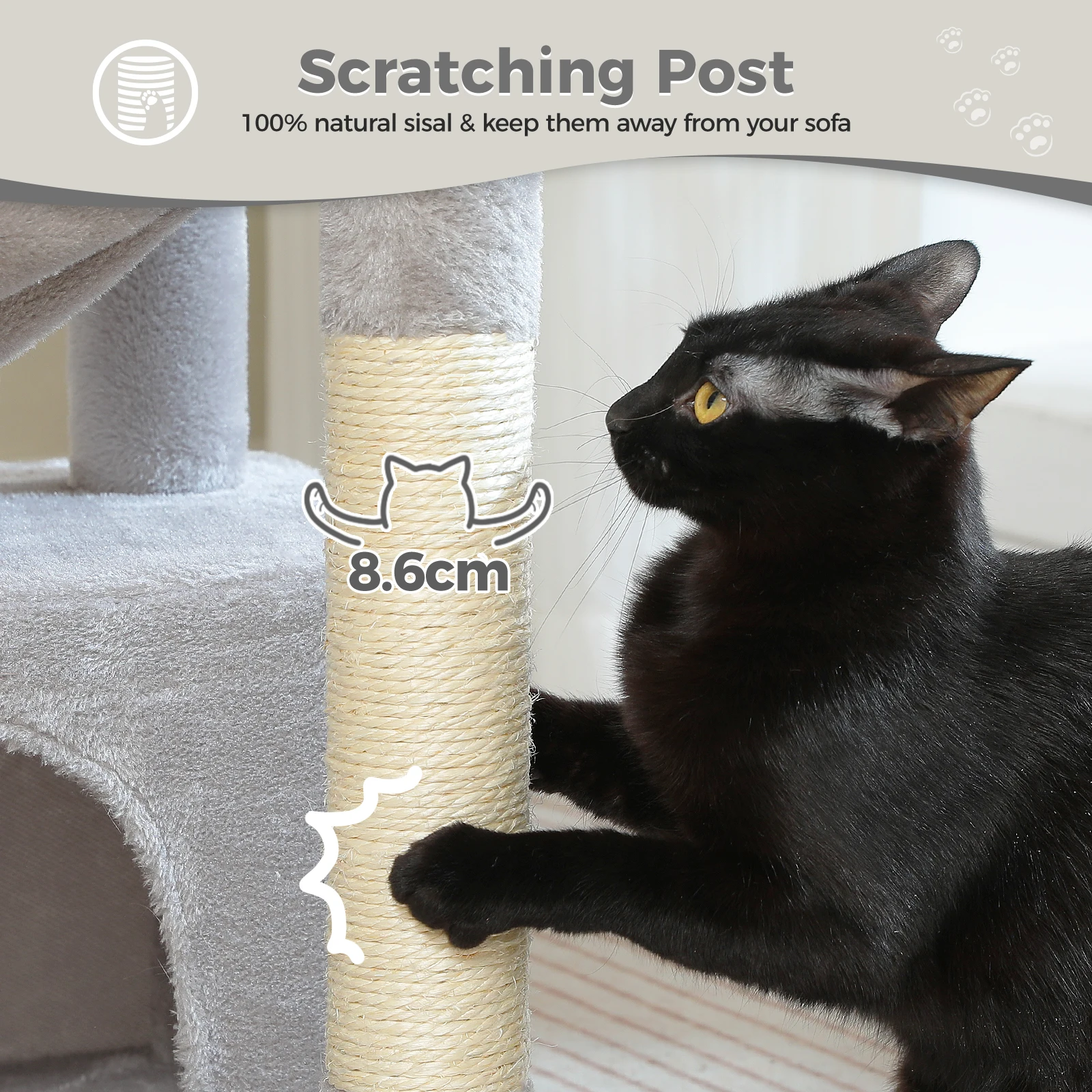 4-in-1 Cat Tree with Condo, Hammock & Top Perch 14 4-in-1 Cat Tree with Condo, Hammock & Top Perch 14