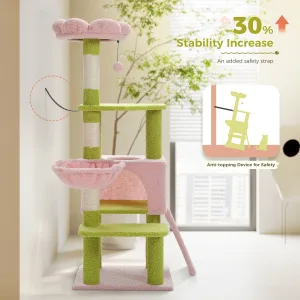 Flower Cat Tree Multi-Level Tower with Sisal Posts 6