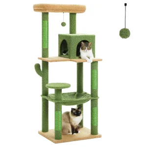 Cactus Cat Tree Tower Indoor Condo House & Top Perch 8